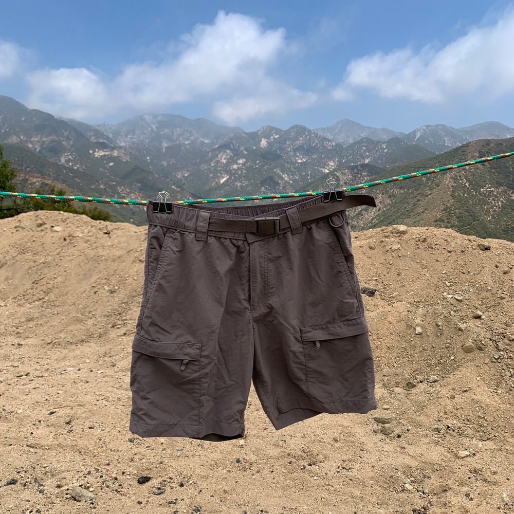 Sonoma belted nylon hiking cargo shorts in grey - size 30 mens